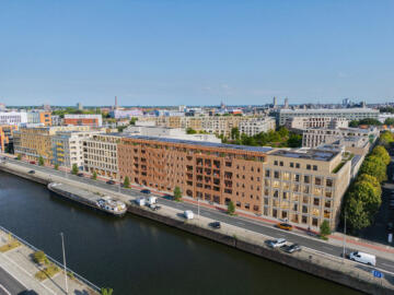 Straatbeeld vanop de Gasmeterlaan